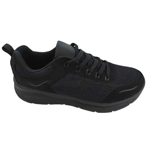 Mº6 DEPORTIVA NEGRA CLASICA CON CORDONERA Y PLATILLA MEMORY FOAM SUELA MUY LIGERA IDEAL PARA PASEO ANDAR O TRABAJAR ES MUY COMODA Y SUAVE - 1