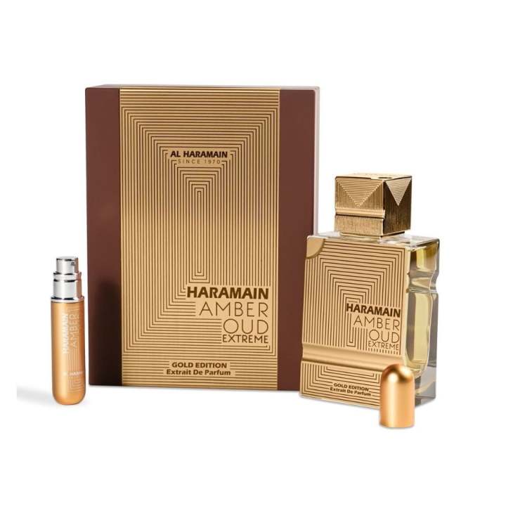 Al Haramain - Amber Oud Extreme Gold Edition Extrait de Parfum 100ml | Set con perfume para hombre + Mini vaporizador… — oferta en Miravia