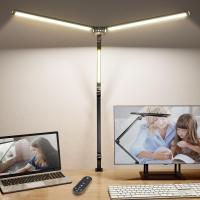 Lámpara De Escritorio LED Bicolor 360° 24W Con Control Remoto Protección Ocular 4 Temperaturas De Color Y 5 Niveles De Brillo Para Lectura - details 0