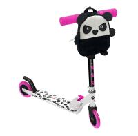 Patinete infantil de 2 Ruedas con Mochila Oso Panda (2747) Scooter Plegable, con puños ergonómicos y base antideslizante. Divertido y ligero. Seguridad de acuerdo a CE. +3 años. - details 0
