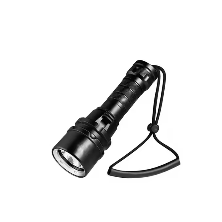 Luz De Buceo Profesional De Alta Potencia IP68 Con Clasificación De Impermeabilidad Más Alta Alimentada Por Batería 18650 Con Cuerda De Mano - 1