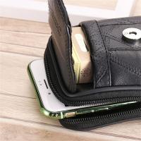 Bolsa De Cintura Para Hombre En Cuero Grande Con Gran Capacidad Móvil Para Correr Holster Caso De Teléfono Running Pouch - details 3