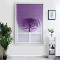 Cortinas Pliegables Autoadhesivas Para Ventanas Baño Cocina Balcón Oficina Estilo Slat Material Poliéster Medio Blinds Rollos - details 23