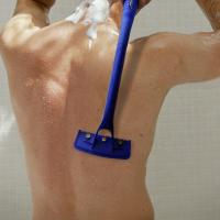 Afeitadora De Espalda Con 5 Hojas De Cuchillo Seguridad Longitud Del Mango Corte De Pelo Del Cuerpo Pierna Herramienta De Eliminación De Pelo Con Mango Plegable Para Hombres - details 2