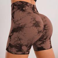 Shorts De Yoga Para Mujer Con Estampado De Tie-Dye High Elasticidad Shorts Deportivos Push up Para Gimnasio Correr Y Fitness Leggings Cortos Sin Costuras De Nylon - details 3
