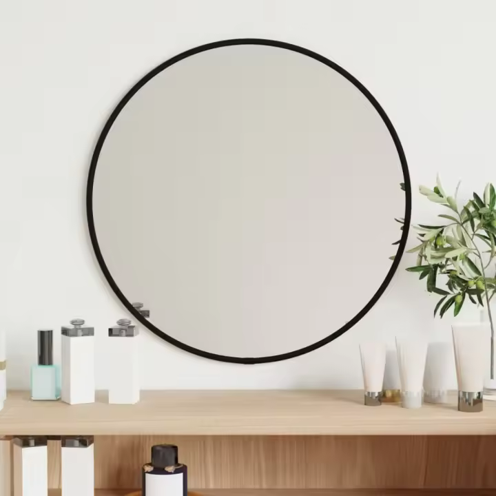 vidaXL Espejo de Pared Redondo Dorado Ø 40 cm Decoración Dormitorio Tocador Color Dorado,  Negro,  Plateado y mas - 1