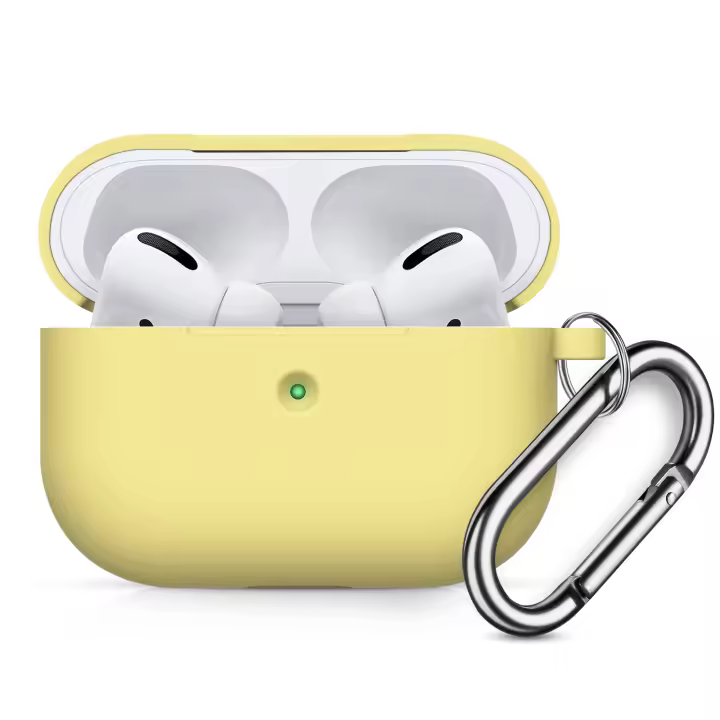 Funda Protectora De Silicona Para AirPods pro 1er Generación Con Gancho Accesorios Para Auriculares Bluetooth Inalámbricos - 1