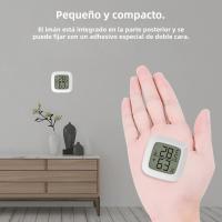 Estación Meteorológica Digital Con Termómetro Y Higrómetro Monitor De Humedad Y Temperatura Con Absorciónd Magnética Pantalla LCD Estilo De Soporte Y Colgante Para Interior - details 2