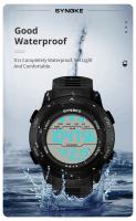 Reloj Digital Para Hombre SYNOKE Deportivo Impermeable 50M Con Función De Alarma Pantalla Grande Luz Trasera Resistente Al Choque - details 3