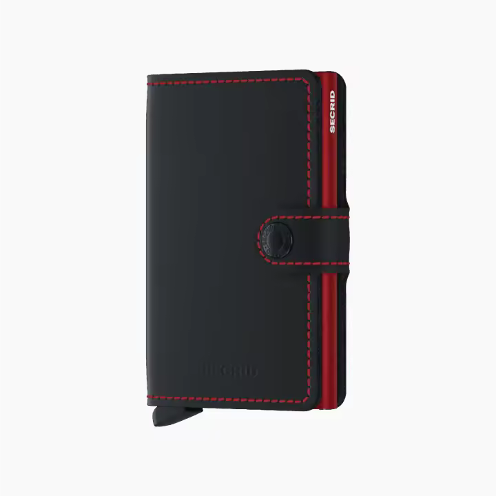 SECRID MINIWALLET MATTE BLACK & RED - MM-BLACK&RED - 1