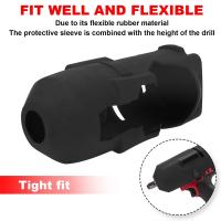 Bota Protectora Para Llave De Impacto Milwaukee 1/2 Pulgada Alta Torque 2767-20 2863-20 Accesorios Para Herramientas Eléctricas Preventiva De Desgaste - details 3