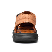 Zapatos De Cuero Genuino Para Hombres Sandalias Clásicas De Verano Para Exterior Caminar Transpirables Sandalias De Hombre - details 18
