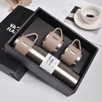 Botella Termo Aislada De Acero Inoxidable 500ML Set De Regalo Estilo Negocios Para Oficina Taza De Café Portátil Frascos Carafas - details 8
