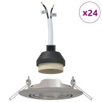 Lámparas vidaXL Set de 24 Plata Aluminio 9 cm Luces LED Empotradas - details 2