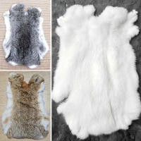 Alfombra De Peluche De Conejo De Color Natural Irregular Súper Suave Para Decoración De Hogar Protección De Rodillas Y Cintura Tapete De Faux Fur Para Adultos - details 0