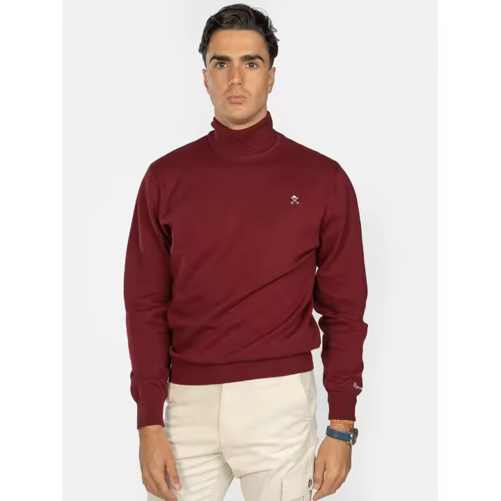 Jersey Icon Cuff Neck (Cuello Alto) Burdeos - Harper & Neyer - 1