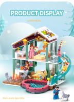 Bloques De Construcción Sluban Alps Ski Resort Con RV Y Casa De Agua Caliente Modelo Educativo DIY Para Niños Regalo De Cumpleaños - details 15
