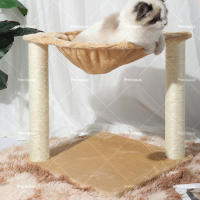 Rascador para gatos, Milo, diseño 2 en 1, hamaca y, 40 x 50 cm, duradero, fácil de limpiar, cama, ligero y portátil, soporta 10 kg, pelota de juego, - details 5