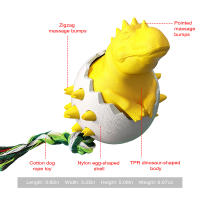 Cepillo Para Dientes De Perro Juguete Interactivo De Dinosaurio Sférico Resistente Mordedor Puzzle Para Limpieza Oral Divertido Juguetón - details 3