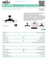 FABRILAMP PREMIUM Ventilador Dc Picolo 72w 6226lm Negro/oro 3 Aspas Desp. 106d 3000-4000-6500k  Control de aire verano o invierno  TEMPORIZADOR 1/3/6 H.Remoto, Memoria Incluye 2 tijas y mandos calidad de confianza - details 3