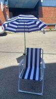 Sombrilla con pinza para silla de playa, Φ 60cm Sombrilla para silla de playa Reclinable, 60 cm, con pinza ajustable, parasol para silla - details 0