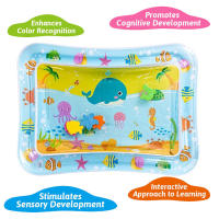 Alfombra De Juego Para Bebés Con Agua Inflable Cojín De PVC Tiempo De Panza Abajo Para Niños Juguetes Educativos De Desarrollo Actividad Para Niños Pequeños - details 3