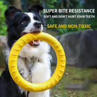 Juguetes Para Perros Disco Volador Interactivo Anti-Mordedor Atractivo Para Masticar Agresivo Suministros De Entrenamiento De Anillo Flotante Para Mascotas - details 0