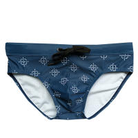 Swimwear Para Hombres Sexy De Bajo Cintura Con Cordón Traje De Baño Corto De Playa Surfeo Lashin Man Triangular Poliésterheart-shaped Geométrico - details 4