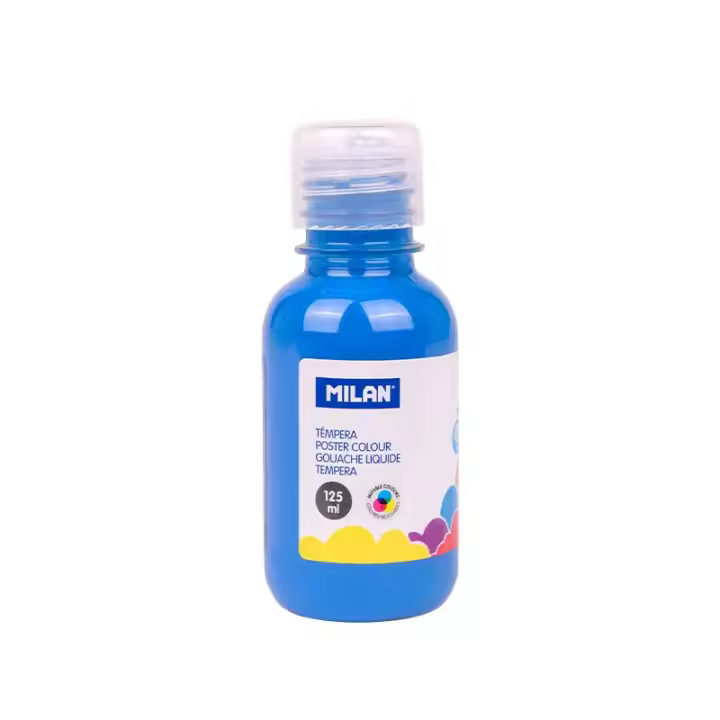 MILAN Botella Tempera Liquida 125ml - Cyan - 1