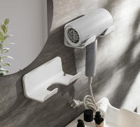 Soporte De Secador De Pelo Para Pared Organizador De Baño Estante Para Secador Y Linterna De Pelo Accesorio De Baño - details 0