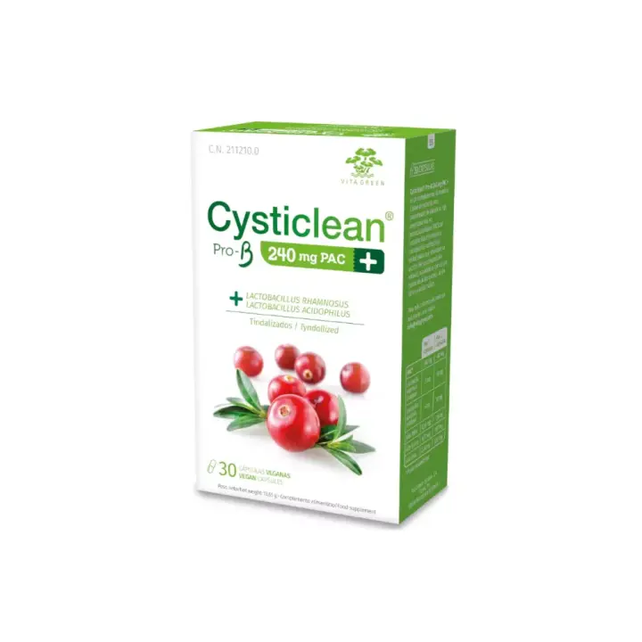 Cysticlean Pro-B, D-Manosa 240 PAC, 30 Caps. - Cysticlean - 1