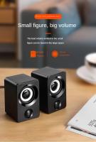 Mini Altavoz De Computadora USB Con Cable Estéreo Surround Portátil Para PC Escritorio Laptop Uso Doméstico Conexión AUX Y USB - details 3