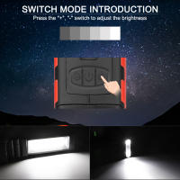 Lámpara De Trabajo LED COB Recargable USB Con Gancho Magnético Y Batería 18650 Torch Inspección Luz De Mano Impermeable 1200 Lumen - details 4