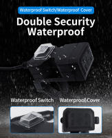 Cargador USB Doble Impermeable Para Motocicleta 5V 3.1A Carga Rápida Con Interruptor Adaptador De Corriente On-Board - details 1