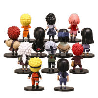 Juego De Figuras De Acción Naruto Shippuden Q Version 12pcs Hinata Sasuke Itachi Kakashi Gaara Jiraiya Sakura PVC Juguetes Para Niños - details 1