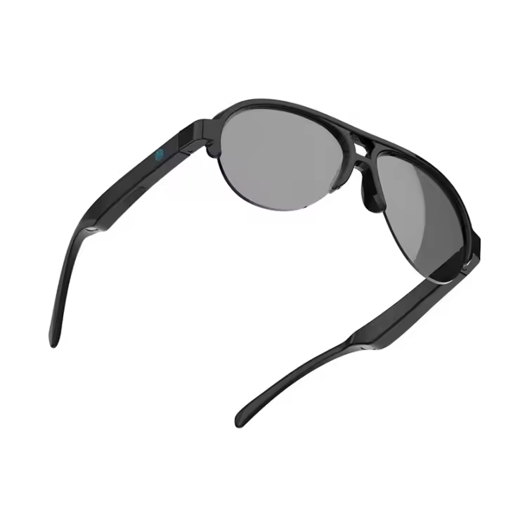 Gafas De Sol Bluetooth V5.3 Smart Antijuego UV Para Hombres Y Mujeres Auriculares Deportivos Al Aire Libre Con Micrófono Y Control Táctil Negro HiFi - 1