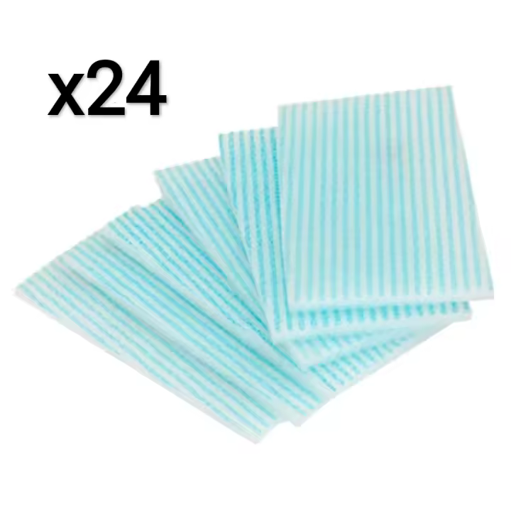 Esponjas desechables 24 UNIDADES jabonosas para niños y adultos, hidratantes, suaves. Jalsosa - 1