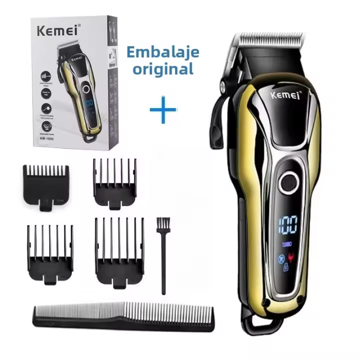 Cortador De Pelo Para Perros Kemei KM-1990 Recargable 100-240v Peluquería De Mascotas Para Gatos Corte Profesional De Pelo De Animales - 1