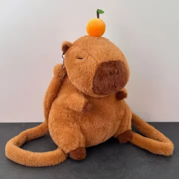Nueva Muñeca De Peluche Kawaii Capybara Mochila Bolsa De Mano Para Niños Bolsa De Hombro Mini Rucksack Regalo Para Novia - 1