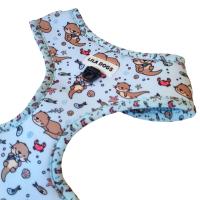Arnés ajustable  para perro diseño OTTER.  Disponible en tallas de la XXS a la L. Arnés ajustable en cuello y pecho para perros de todos los tamaños. Marca Lila Dogs - details 2