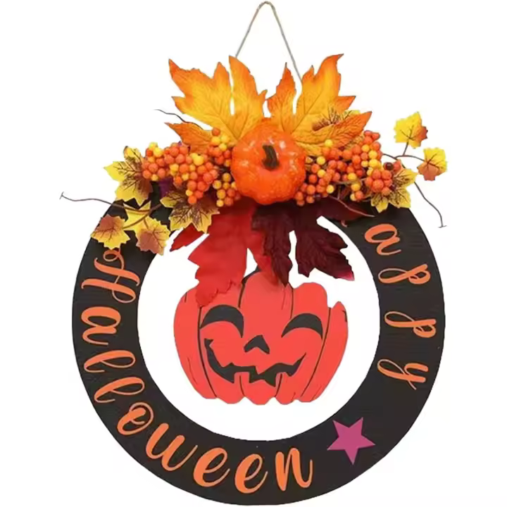 Calabaza decora el número de casa, letrero de bienvenida de granja para puerta, cosecha de otoño, Acción de Gracias, Halloween, decoración de pared para puerta - 1