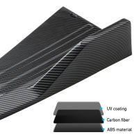 Par De Spoiler De Parachoques Trasero Para Coche Universal Fibra De Carbono Protección Anti-Choque Difusor De Borde De Pies Delanteros Y Aretes - details 6