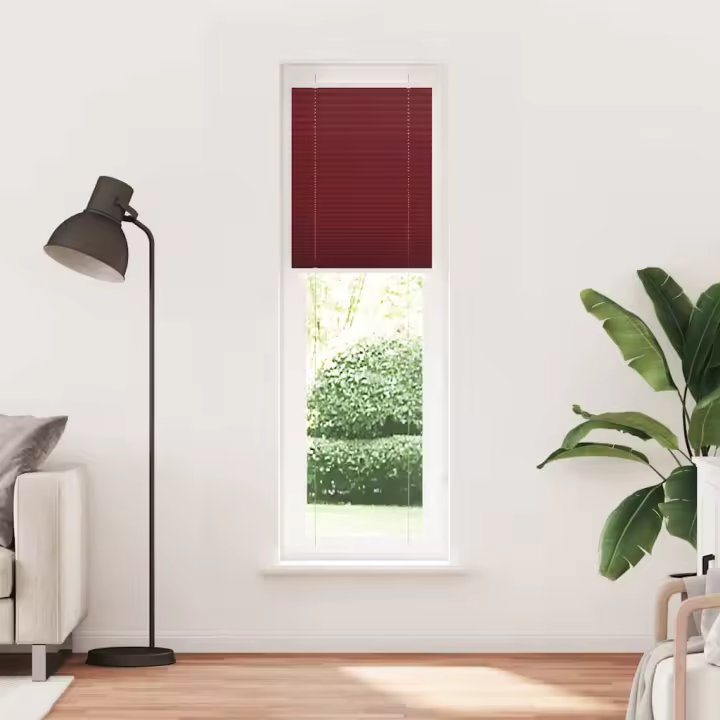 Estor Plisado rojo burdeos 55x200 cm Tela Ancho 54,4 cm - 1