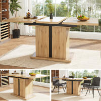 Mesa de Cocina Retráctil 119-158.5x80cm - Extensión with Insertos Internos, Poste en T para Estabilidad, Ahorra Espacio, Ideal para Cocina y Sala - details 0