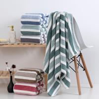 Juego De Toallas De Baño Con Patrón Rayado Toalla De Rostro Suave Absorbente Y Secado Rápido Para El Baño Y El Hogar - details 1