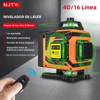 Nivel Láser Automático 4D 16 Líneas 360 Grados Verde Recargable Tipo-C 5200mAh Herramientas De Construcción Ruler De Ángulo - details 0