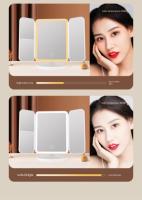 Espejo De Maquillaje Tricuadrante Con Luces LED Iluminación Complementaria Inteligente Para Dormitorio Espejo De Belleza - details 4