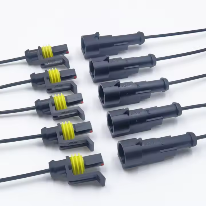 Conector Cinturón Impermeable 1/2/3/4 Pines 10 Piezas Conjunto De Conectores Electrónicos Para Coches Barco Venta Al Por Mayor Y Al Por Menor - 1