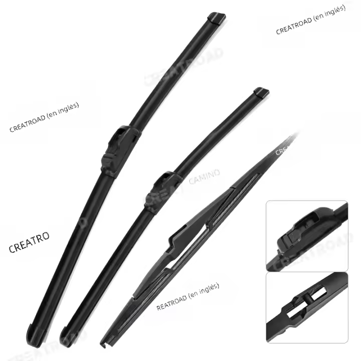 Kit De Limpiaparabrisas Delantero Y Trasero Para Chevrolet Spark M300 2009-2015 Hojas De Limpieza De Ventanas Delanteras Y Traseras 21+16+12 Pulgadas - 1
