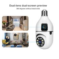 Cámara De Seguridad Inteligente YOOSEE Dual Screen 2MP WIFI Con Lente Doble Visión Nocturna Color Bombilla E27 Para Interior - details 4